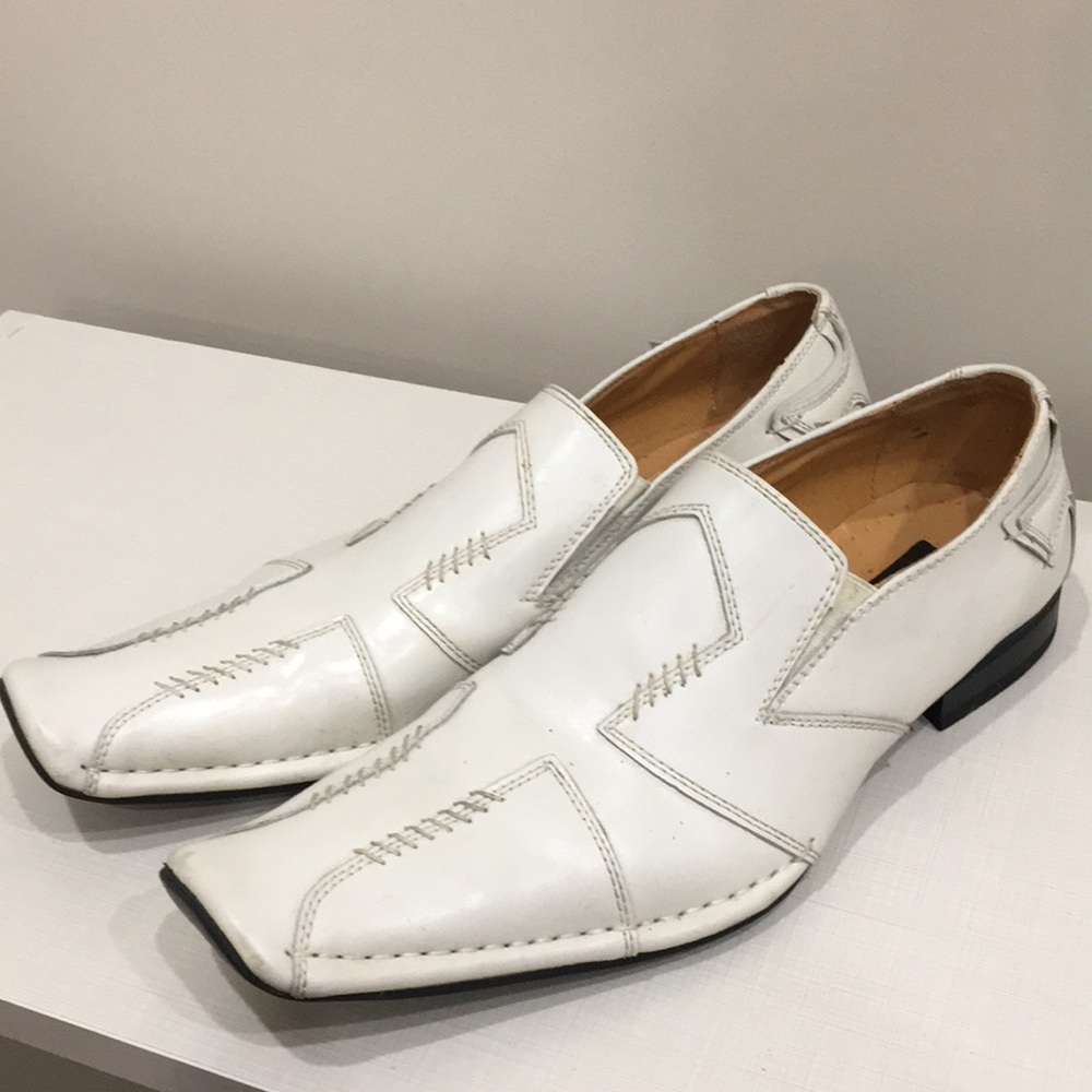 Men’s Fancy White Dress Shoes